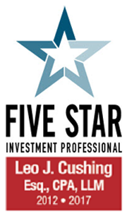 Five Star Investment Professional | Leo J. Cushing Esq., CPA, LLM | 2012 2017